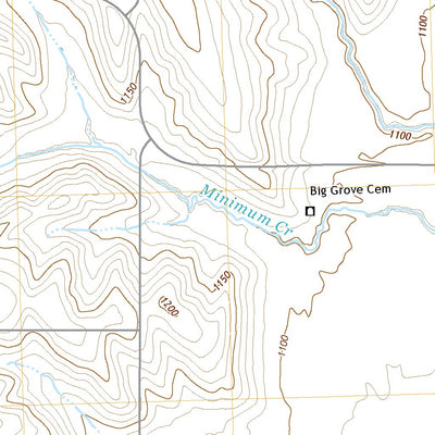 United States Geological Survey Oakland, IA (2022, 24000-Scale) digital map