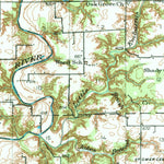 United States Geological Survey Oakland, IL (1936, 62500-Scale) digital map
