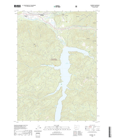 United States Geological Survey Oakridge, OR (2020, 24000-Scale) digital map