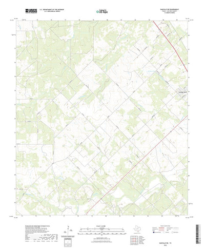 United States Geological Survey Oakville SW, TX (2022, 24000-Scale) digital map