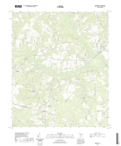 United States Geological Survey Oakwood, SC (2020, 24000-Scale) digital map