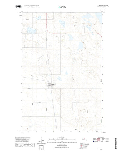 United States Geological Survey Oberon, ND (2020, 24000-Scale) digital map