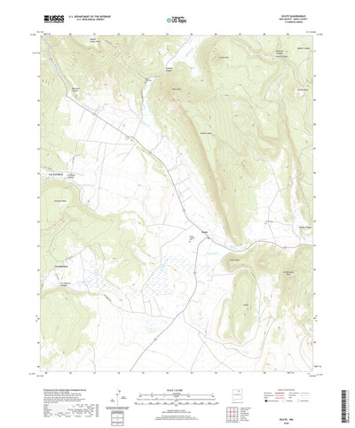 United States Geological Survey Ocate, NM (2020, 24000-Scale) digital map