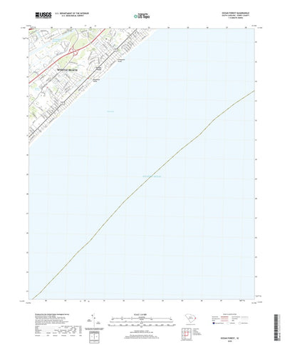 United States Geological Survey Ocean Forest, SC (2020, 24000-Scale) digital map