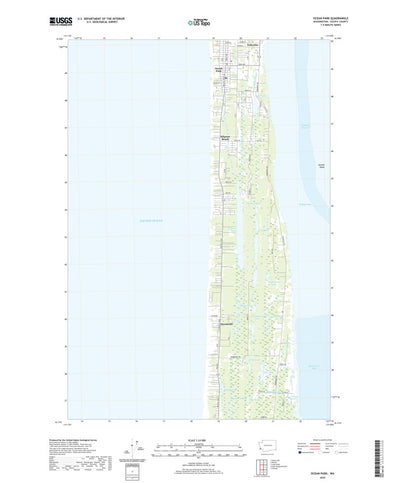 United States Geological Survey Ocean Park, WA (2020, 24000-Scale) digital map
