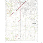 United States Geological Survey Ocheltree, KS (2022, 24000-Scale) digital map