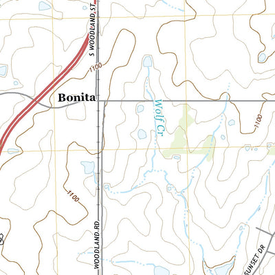United States Geological Survey Ocheltree, KS (2022, 24000-Scale) digital map
