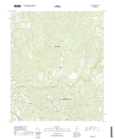United States Geological Survey Ochillee, GA (2020, 24000-Scale) digital map