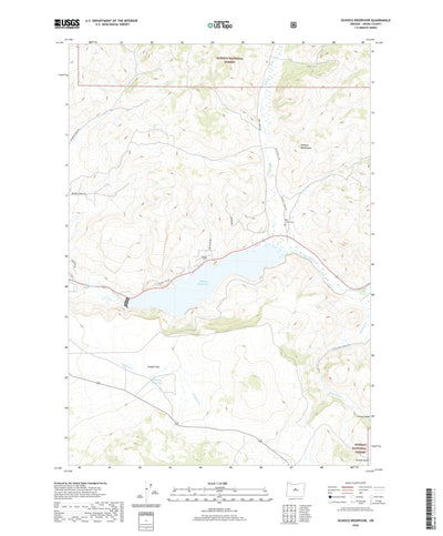 United States Geological Survey Ochoco Reservoir, OR (2020, 24000-Scale) digital map