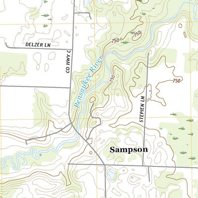 United States Geological Survey Oconto Falls South, WI (2022, 24000-Scale) digital map