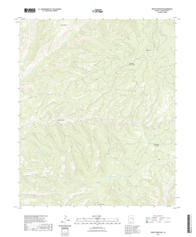 United States Geological Survey Odart Mountain, AZ (2021, 24000-Scale) digital map