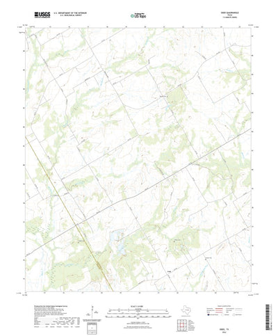 United States Geological Survey Odds, TX (2022, 24000-Scale) digital map