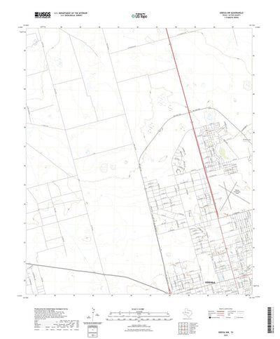 United States Geological Survey Odessa NW, TX (2022, 24000-Scale) digital map