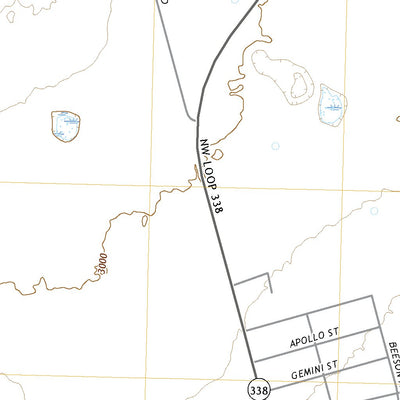 United States Geological Survey Odessa NW, TX (2022, 24000-Scale) digital map