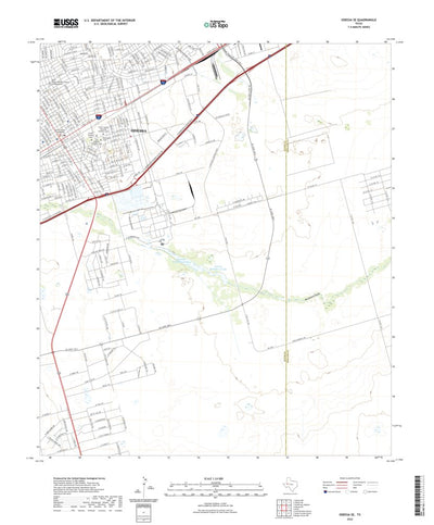 United States Geological Survey Odessa SE, TX (2022, 24000-Scale) digital map