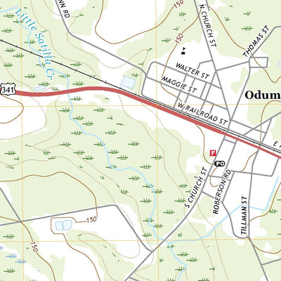United States Geological Survey Odum, GA (2020, 24000-Scale) digital map