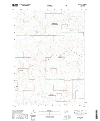 United States Geological Survey Oelrichs NE, SD (2021, 24000-Scale) digital map