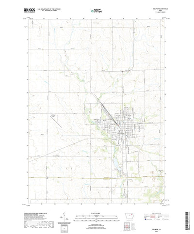 United States Geological Survey Oelwein, IA (2022, 24000-Scale) digital map