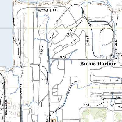 United States Geological Survey Ogden Dunes, IN (2022, 24000-Scale) digital map