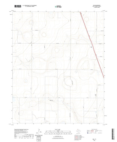 United States Geological Survey Ogg, TX (2022, 24000-Scale) digital map