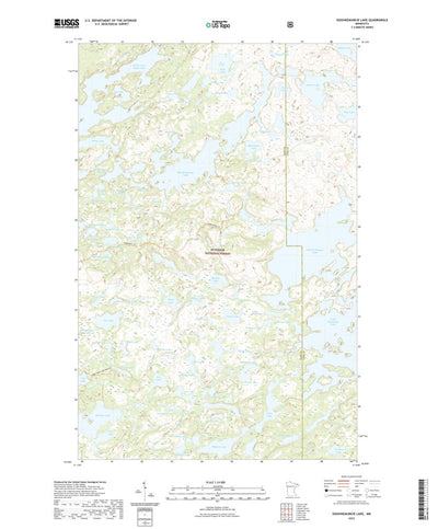 United States Geological Survey Ogishkemuncie Lake, MN (2022, 24000-Scale) digital map