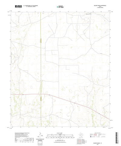 United States Geological Survey Oglesby Ranch, TX (2022, 24000-Scale) digital map