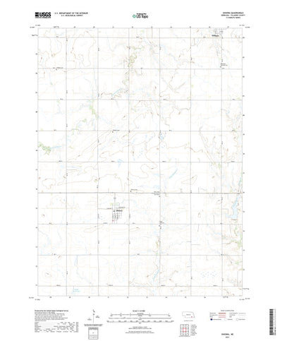 United States Geological Survey Ohiowa, NE (2021, 24000-Scale) digital map