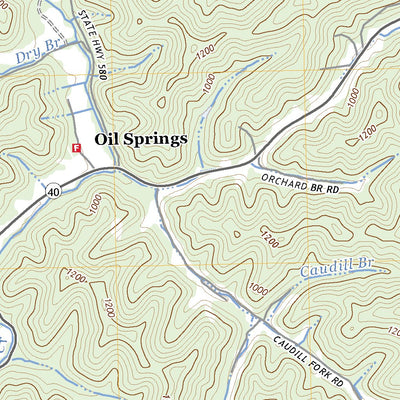 United States Geological Survey Oil Springs, KY (2022, 24000-Scale) digital map