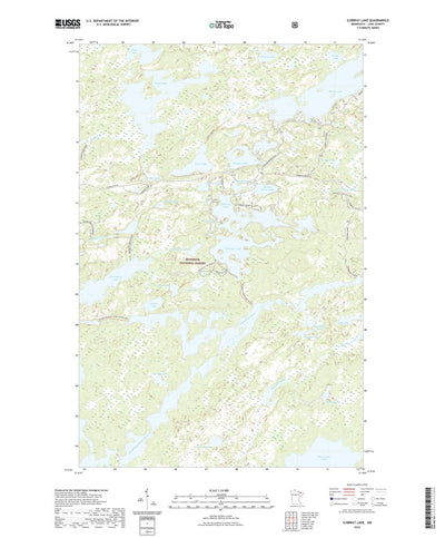 United States Geological Survey Ojibway Lake, MN (2022, 24000-Scale) digital map