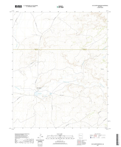 United States Geological Survey Ojo Caliente Reservoir, NM (2020, 24000-Scale) digital map