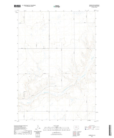 United States Geological Survey Okobojo NE, SD (2021, 24000-Scale) digital map