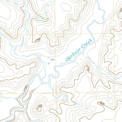 United States Geological Survey Okobojo NE, SD (2021, 24000-Scale) digital map
