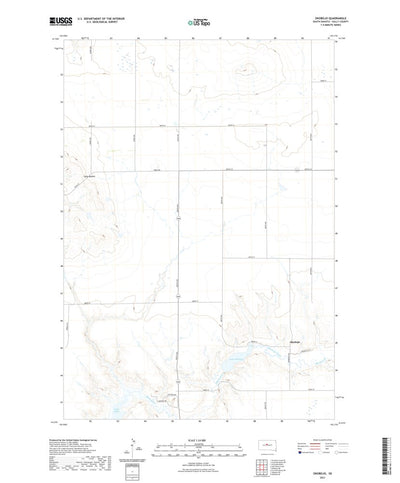 United States Geological Survey Okobojo, SD (2021, 24000-Scale) digital map