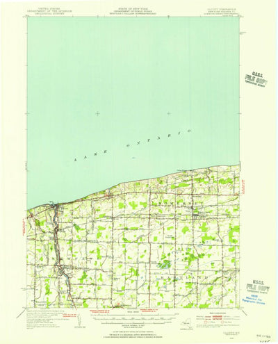 United States Geological Survey Olcott, NY (1948, 62500-Scale) digital map