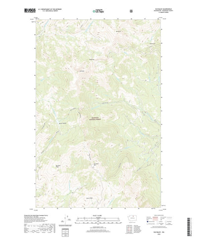 United States Geological Survey Old Baldy, WA (2020, 24000-Scale) digital map
