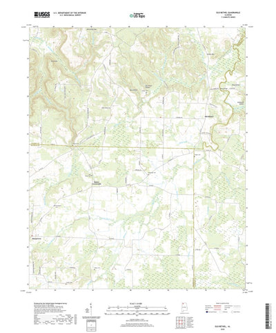 United States Geological Survey Old Bethel, AL (2020, 24000-Scale) digital map