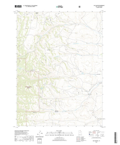 United States Geological Survey Old Canyon, UT (2020, 24000-Scale) digital map