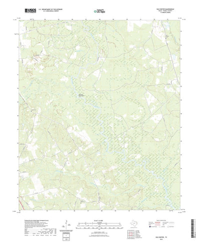 United States Geological Survey Old Center, TX (2022, 24000-Scale) digital map