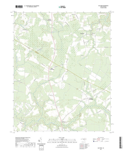 United States Geological Survey Old Ford, NC (2022, 24000-Scale) digital map