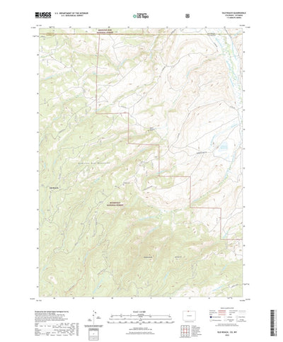 United States Geological Survey Old Roach, CO (2022, 24000-Scale) digital map