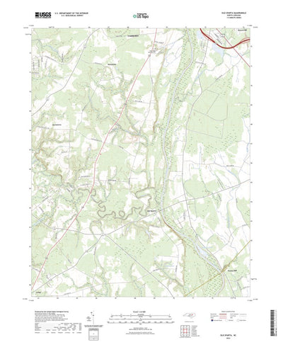 United States Geological Survey Old Sparta, NC (2022, 24000-Scale) digital map