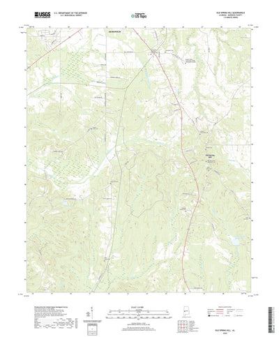 United States Geological Survey Old Spring Hill, AL (2020, 24000-Scale) digital map