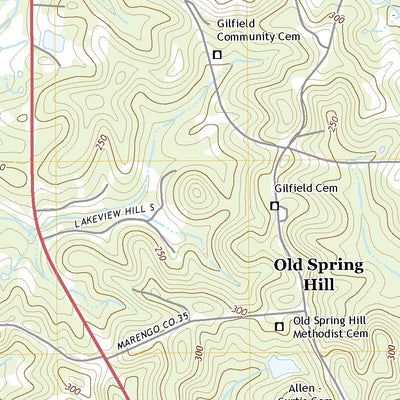 United States Geological Survey Old Spring Hill, AL (2020, 24000-Scale) digital map