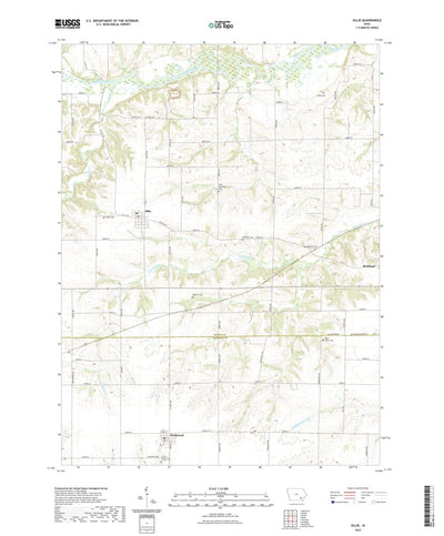United States Geological Survey Ollie, IA (2022, 24000-Scale) digital map