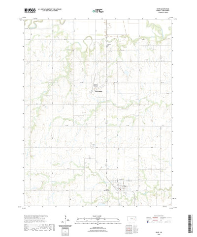 United States Geological Survey Olpe, KS (2022, 24000-Scale) digital map