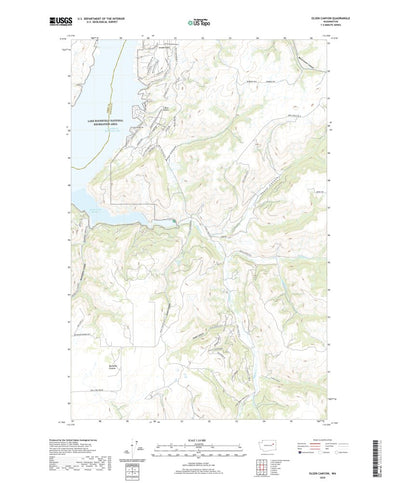 United States Geological Survey Olsen Canyon, WA (2020, 24000-Scale) digital map