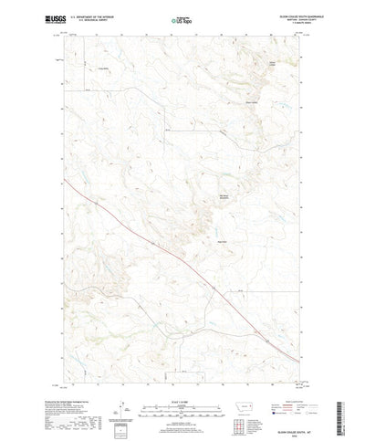 United States Geological Survey Olson Coulee South, MT (2020, 24000-Scale) digital map