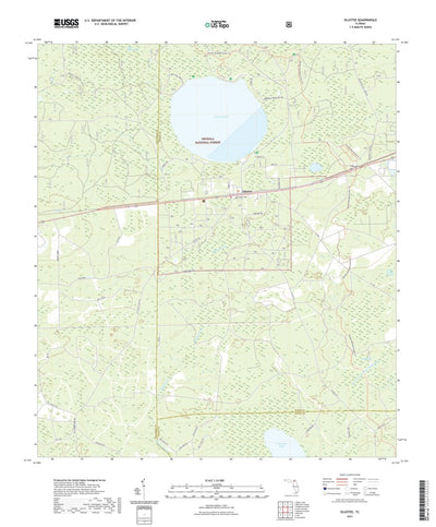United States Geological Survey Olustee, FL (2021, 24000-Scale) digital map