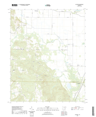 United States Geological Survey Olyphant, AR (2020, 24000-Scale) digital map