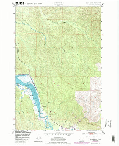 United States Geological Survey Oman Ranch, WA (1949, 24000-Scale) digital map